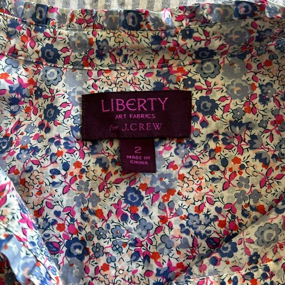 J.CREW button - liberty fabric - Picture 2 of 4
